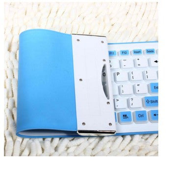 Keys Silent Waterproof Foldable Ultra-thin Silicone Keyboard Mute USB Cable
