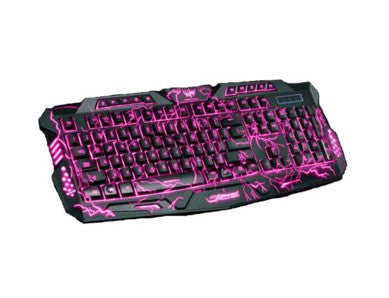 3 Color LED Backlights Professional USB Wired Computer Laptop Gaming Keyboard
