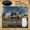 World of Tanks Popular Gaming Rectangle Silicon Durable Mouse Pad