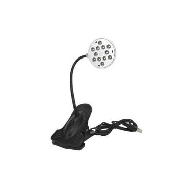 USB Bright Flexible Desk Light Lamp 12 LED with Clip for Laptop Computer